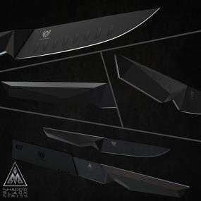 img 3 attached to 🔪 High Performance DALSTRONG Steak Knife Set - 4-Piece - Titanium Nitride Coated Blades - Shadow Black Series - NSF Certified