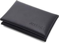 💼 stylish black leather card holder wallet for men - business & credit card organizer logo