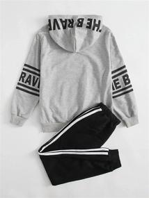 img 2 attached to Clothes Gradient Pullover Sweatshirt Elasticized Boys' Clothing for Clothing Sets