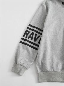 img 1 attached to Clothes Gradient Pullover Sweatshirt Elasticized Boys' Clothing for Clothing Sets