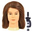 mannequin cosmetology hairdresser practice training hair care logo