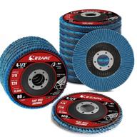 🪓 ezarc flap disc 20 pack, 4.5" x 7/8", t29 zirconia abrasive grinding wheel, assorted grits flap sanding disc for metal and stainless steel, 40/60/80/120 logo