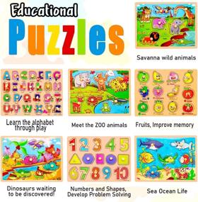 img 2 attached to 🧩 Engaging Wooden Puzzles for Toddlers: Years of Interactive Fun!