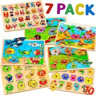 🧩 engaging wooden puzzles for toddlers: years of interactive fun! logo