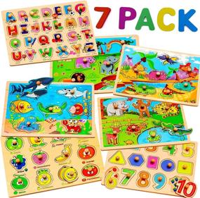 img 4 attached to 🧩 Engaging Wooden Puzzles for Toddlers: Years of Interactive Fun!