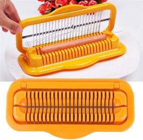 img 2 attached to 🔪 Versatile Kitchen Gadget: Hot Dog Slicer, Sausage & Ham Cutter, and Banana Peeler Tool