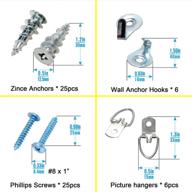 🔩 ansoon self drilling drywall hollow wall anchors: effortless wall fastening solutions logo