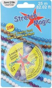 img 1 attached to Stretch Magic Clear Cord - Strong, Stretchy & Easy to Knot - 0.5mm x 25m - Elastic String for Making Beaded Jewelry