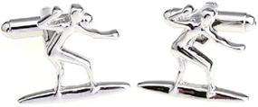 img 3 attached to 🏄 MRCUFF Surfer Surfboard Cufflinks: The Perfect Gift Set for Surf Enthusiasts!