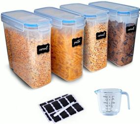 img 4 attached to Cereal Container Storage Set Organization Storage & Organization