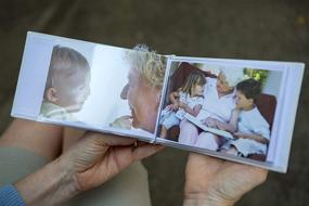 img 2 attached to 📷 The Grandparent Gift Co. First Great Grandchild Brag Book: Cherishing Memories in White