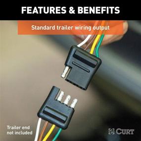 img 2 attached to 🚘 Enhance Towing Efficiency with CURT 55341 Vehicle-Side Custom 4-Pin Trailer Wiring Harness for Toyota 4Runner