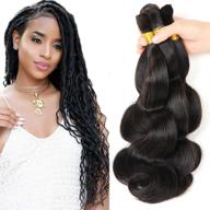 💇 braids brazilian braiding bundles crochet: premium quality extensions for effortless styling logo