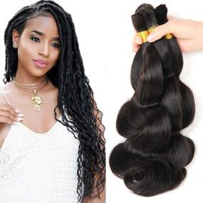 img 4 attached to 💇 Braids Brazilian Braiding Bundles Crochet: Premium Quality Extensions for Effortless Styling