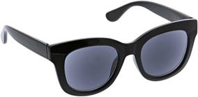 img 1 attached to 🕶️ Peepers by PeeperSpecs Women's Center Stage Sun Oversized Sunglasses, Black-Reading, 51 + 1" - optimized product name: "Peepers Women's Center Stage Sun Oversized Sunglasses in Black-Reading, 51 + 1 for Enhanced SEO