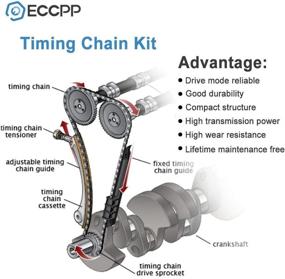 img 2 attached to 🕒 ECCPP Timing Chain Kit CPW5822 for 2005-2015 Xterra Frontier 4.0L V6 DOHC Code VQ40DE - High-Quality Replacement