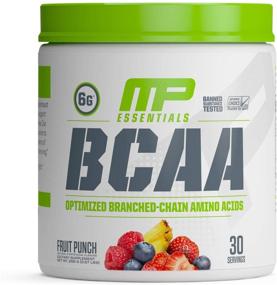 img 4 attached to Muscle Pharm Essentials BCAA Powder: Optimal Post-Workout Recovery Drink, Fruit Punch Flavor - 30 Servings