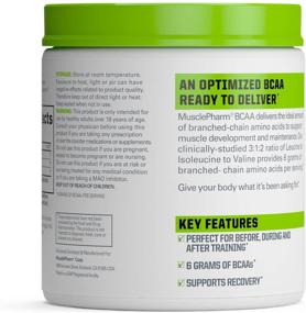 img 3 attached to Muscle Pharm Essentials BCAA Powder: Optimal Post-Workout Recovery Drink, Fruit Punch Flavor - 30 Servings