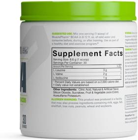 img 2 attached to Muscle Pharm Essentials BCAA Powder: Optimal Post-Workout Recovery Drink, Fruit Punch Flavor - 30 Servings