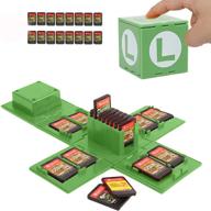 организуйте и защитите ваши игры для nintendo switch с зеленым чехлом для игровых карт nintendo switch luigi - 16 слотов логотип