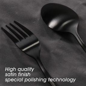 img 2 attached to 🍴 Renook Stainless Steel Silverware for Dishwashers