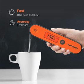 img 3 attached to 🌡️ Inkbird Waterproof Instant Read Rechargeable Digital BBQ Meat Cooking Grill Thermometer: Perfect for Deep Fry, Kitchen, Oven, Candy, Baking, and Brewing!