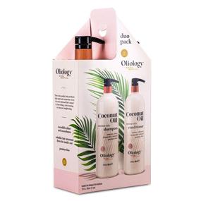 img 3 attached to 🥥 Oliology Nutrient Rich Coconut Oil Shampoo & Conditioner Combo Pack - Restores Damaged Hair, Enhances Shine - 32oz