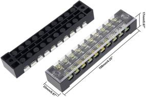 img 1 attached to 🔌 Uxcell Positions Barrier Terminal TB 1510L: Efficient Wire Connections Made Easy