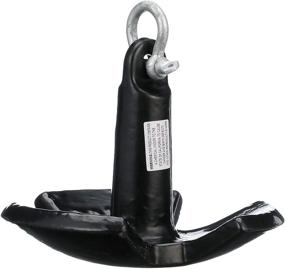 img 3 attached to ⚓ Vinyl-Coated Cast Iron River Anchor 12 lbs with Large Rope Eye, Galvanized Anchor Shackle, in Black - Seachoice 41500