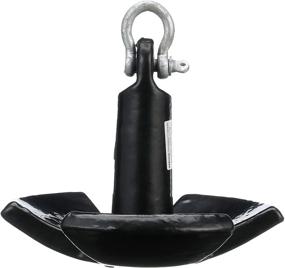 img 4 attached to ⚓ Vinyl-Coated Cast Iron River Anchor 12 lbs with Large Rope Eye, Galvanized Anchor Shackle, in Black - Seachoice 41500