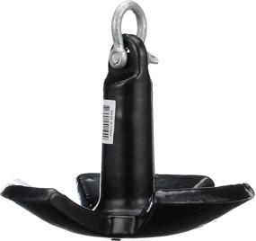 img 2 attached to ⚓ Vinyl-Coated Cast Iron River Anchor 12 lbs with Large Rope Eye, Galvanized Anchor Shackle, in Black - Seachoice 41500