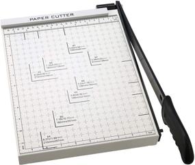 img 2 attached to Efficient A4 Paper Trimmer: Heavy Duty Guillotine Cutter with Gridded Base for Home Office - Cuts 12 Sheets at a Time!