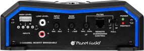 img 2 attached to Planet Audio PL1200.2 Car Amplifier - Powerful 1200 Watts, Full Range, Class A/B, 2/8 Ohm Stable, High-Performance MOSFET Power Supply, Bridgeable