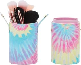 img 1 attached to Tie Dye Makeup Holder Cosmetic Travel