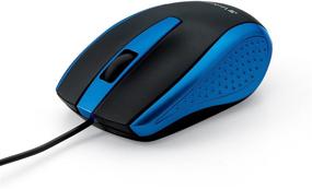 img 4 attached to 🖱️ Verbatim Optical USB Wired Mouse - Mac & PC Compatible - Blue, 1.4" x 2.4" x 3.9