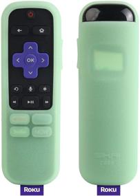 img 2 attached to SIKAI Silicone Cover For Roku Streaming Stick Plus Remote Shockproof Protective Case For Roku Streaming Stick Plus 3800R / 3810R Enhanced Voice Remote Anti-Lost With Remote Loop (Glow In Dark-Green)