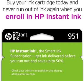 img 1 attached to Original HP 951 Cyan, Magenta, Yellow Ink Cartridges (3-pack) 🔵 for HP OfficeJet 8600 & Pro 251dw/276dw/8100/8610/8620/8630 | Instant Ink Eligible