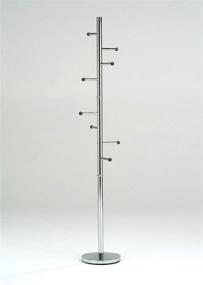 img 3 attached to 🎩 King's Brand Furniture - Wilhelm Chrome Coat & Hat Rack Stand with 8 Hooks