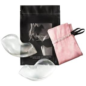 img 3 attached to Glamour Silicone Shaping Inserts: Push Up for Bras and Swimsuits with 1-Cup Size Lift (Ultimate)