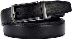img 2 attached to 👦 Chaoren Leather Ratchet Comfort Adjustable Boys' Belt Accessories: Superior Style and Secure Fit