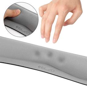 img 2 attached to ELZO Ergonomic Keyboard Wrist Rest Pad Support – Comfortable Memory Foam Padding, Non-Slip Rubber Base – Ideal for PC, Computer, Laptop, Mac