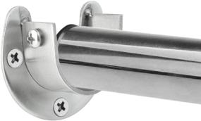 img 1 attached to Yookat 8Pcs Stainless Steel Rod Socket Flange Rob Holder - Easy Installation with Screws and Anchors