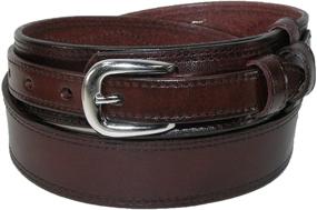 img 3 attached to CTM Leather Removable Buckle Ranger Men's Accessories in Belts