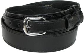 img 4 attached to CTM Leather Removable Buckle Ranger Men's Accessories in Belts