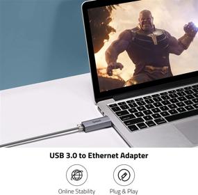 img 3 attached to Syntech USB to Ethernet Adapter - USB 3.0 to RJ45 Gigabit LAN Network Adapter | MacOS [Driver Needed] | Windows 10/8.1/8/7/Vista/XP | Chrome OS, Linux, Switch & More