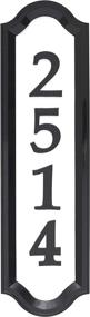 img 3 attached to 🏡 Nite Bright Address Sign - Whitehall Products - 16x4.5, Black Numbers, White Reflective Background