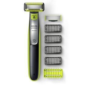 img 4 attached to 🪒 Improved Philips Norelco OneBlade Face and Body Trimmer, Shaver Black/Green/Silver, QP263070