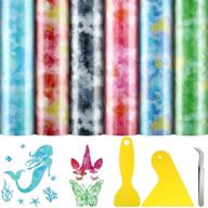 tie dye transfer watercolor patterned tweezers logo