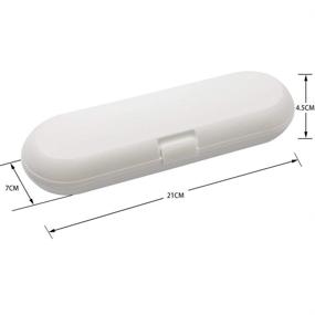 img 2 attached to Fairywill Series White Plastic Electric Toothbrush Travel Case: Convenient Protection On-the-Go