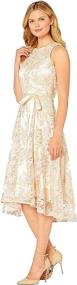 img 4 attached to Tahari ASL Womens Embroidered Champagne